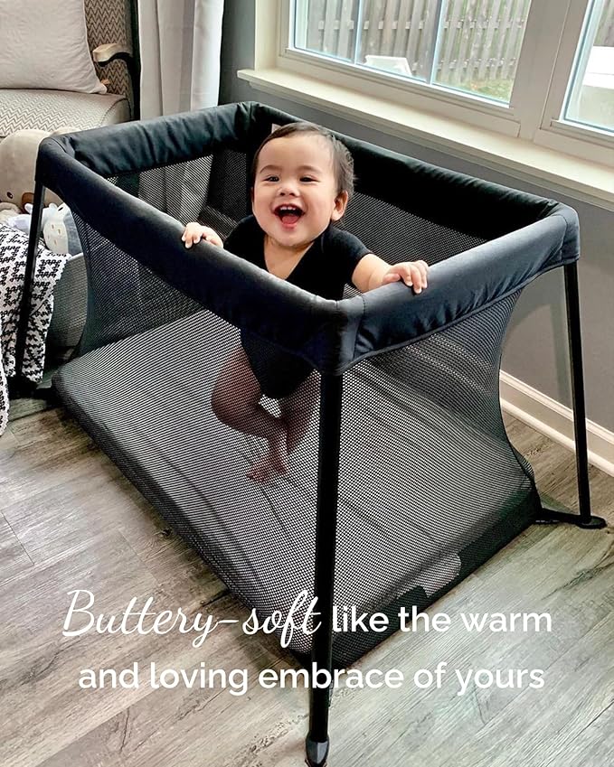 Pack and Play Sheets Fitted – Compatible with 4moms Breeze Plus Playard and Other Large Playpen Mattress – Buttery Soft Jersey Playard Sheets, Orange Yellow Grey, 3 Pack