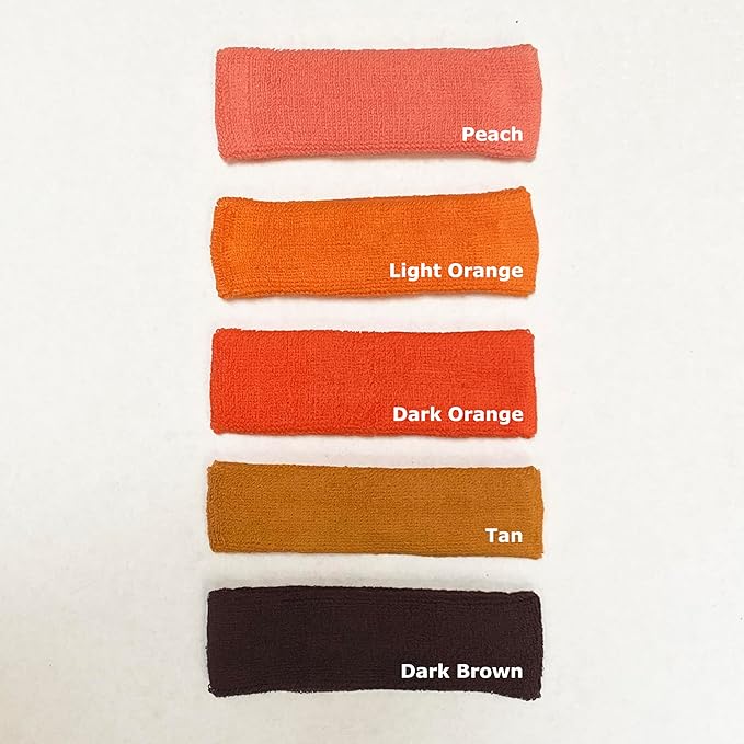 COUVER Baby Infant Terry Solid Color Headband/Terry Cloth Head Band - 4 Pieces