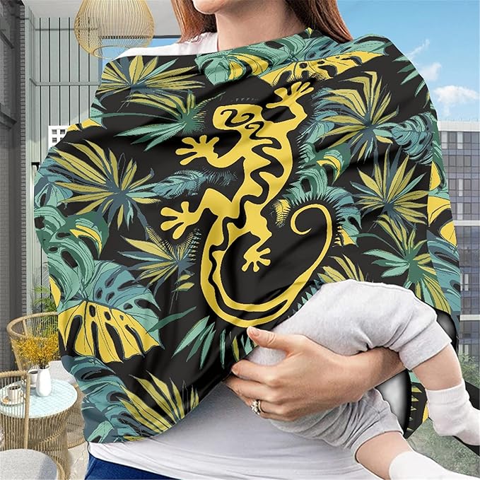 JEOCODY Elastic Shopping Cart Cover Lizard Infant Carseat Canopy Baby Car Seat Cover High Chair Cover Protector