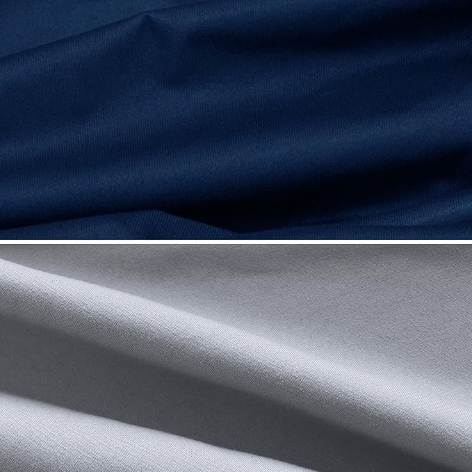 4 Pack Pack and Play Fitted Sheets Fits Graco Pack n Play Playard, Pamo Babe, Zodiak, Baby Trend Portable Playard and Other 27 x 39 Playpen Mattress, Ultra Soft and Skin-Friendly, Navy Cloud