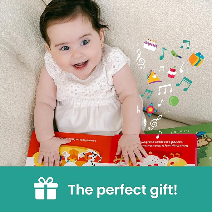Binibi Bilingual Early Concepts Musical Book Bundle for Babies & Toddlers 1-3 | Spanish Learning for Kids | Bilingual Spanish Baby Books | Bilingual Children's Books | Libros para bebés en español