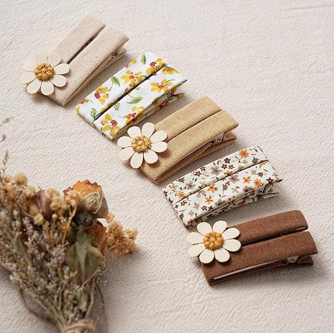 Fancy Clouds flower butterfly Hair Clips for Girls, 20Pcs Fully Lined Alligator Clips for Fine Hair, Handmade Hair Accessories and Barrettes for Baby Toddler Kid School Girls