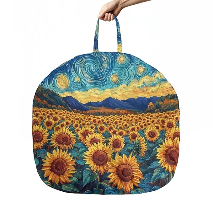 Newborn Lounger Cover, Sunflower Comfortable Soft Snug Infant Lounger Slipcovers Waterproof Stretch Baby Lounger Cover for Most Baby Boys and Girls