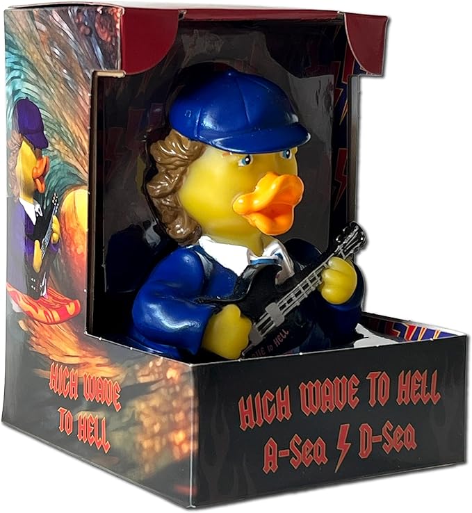 CelebriDucks - A-Sea/D-Sea - High Wave to Hell - Floating Rubber Ducks - Collectible Bath Toy Gift for Kids & Adults of All Ages
