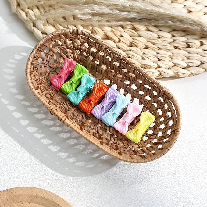 48PCS 2inch OAOLEER Girls Hair Clips and Pins - Fully Lined Bows Alligator Clips for Infants and Toddlers, 24 Colors in Pairs (Style B-48pcs)