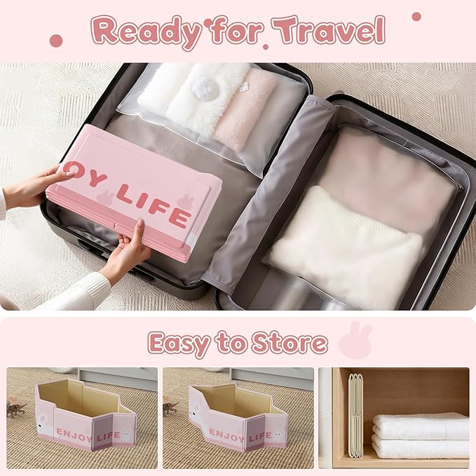 Foldable Baby Bath, Collapsible Baby Bathtub 3M-8Y, Portable Travel Baby Bath Tub with Non-Slip Base, Pop Up Folding Newborn Toddler Shower Tub, Space Saving, Pink