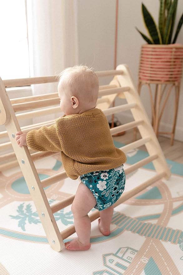 The Shwally PlayMat - Soft Baby Play Mat - Reversible Foam Floor Mat - Waterproof, Wipe-Clean, Durable, Non-Toxic and Hypoallergenic - Large (6.5' X 4.5')