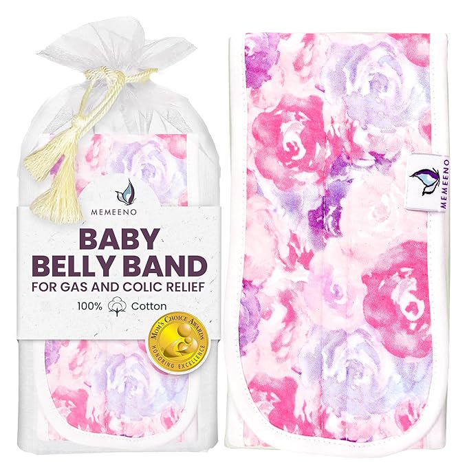 Colic & Gas Relief Baby Belly Band - Bouquet