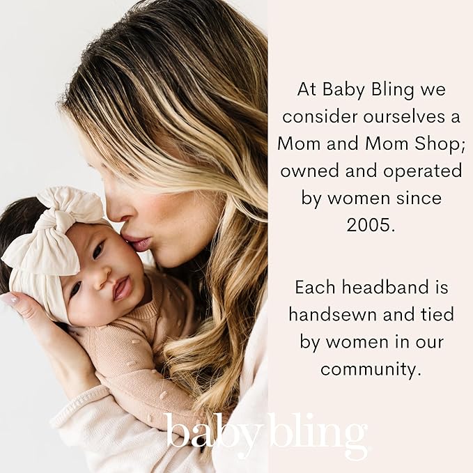 Baby Bling 2PK FAB-BOW-OUS®: dusty blue + white
