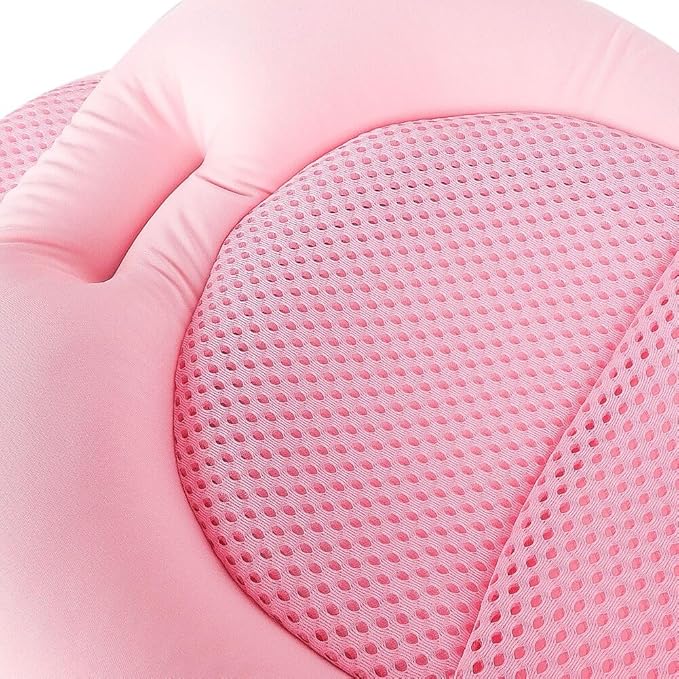 Baby Bath Seat Support Net Soft Infant Bathing Seat Support Mat Suspension Shower Pad Adjustable Non-Slip Newborn Bathtub Sling Mat Baby Sink Bather Tub Shower Net Bathtub Sit Up Mesh 0-6 Month