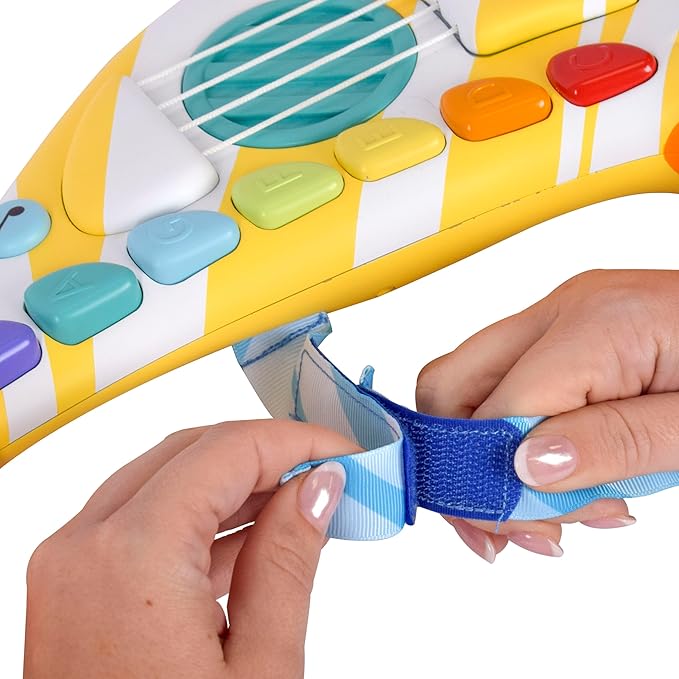 Sunny Days Entertainment Acorn Avenue Musical Chicken Guitar, Toddler Musical Instruments, Percussion Instruments Toy for Kids, Baby, Preschool Educational Musical Toys for Boys and Girls
