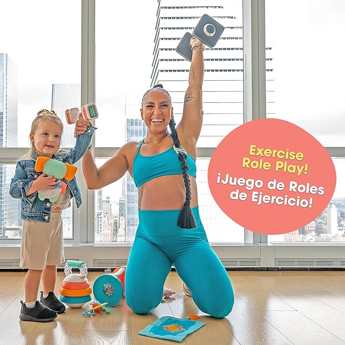 BEBE FUERTE Move & Groove Crinklie Elephant by Robin Arzon - Baby Crinkle Toys - Sensory Toys for Fine Motor Skills - Baby and Toddler Gifts for Ages 0 Months and Up
