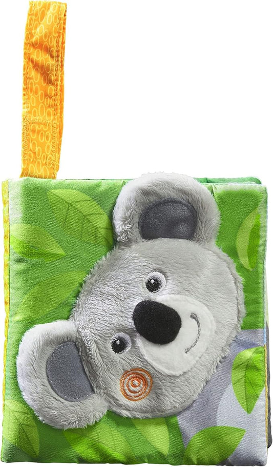 HABA Koala Fabric Book - Meet The Animals Downunder! - Attaches to Crib & Car Seat