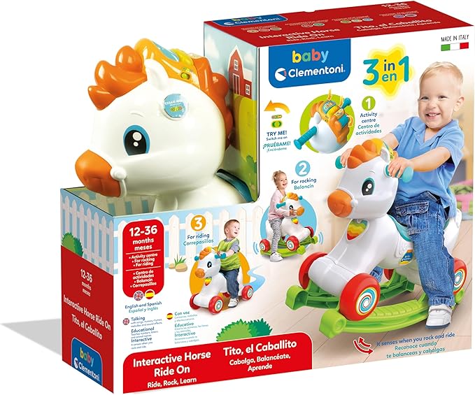 Clementoni 61556 Rocking Horse Ride-on, Various, Grande