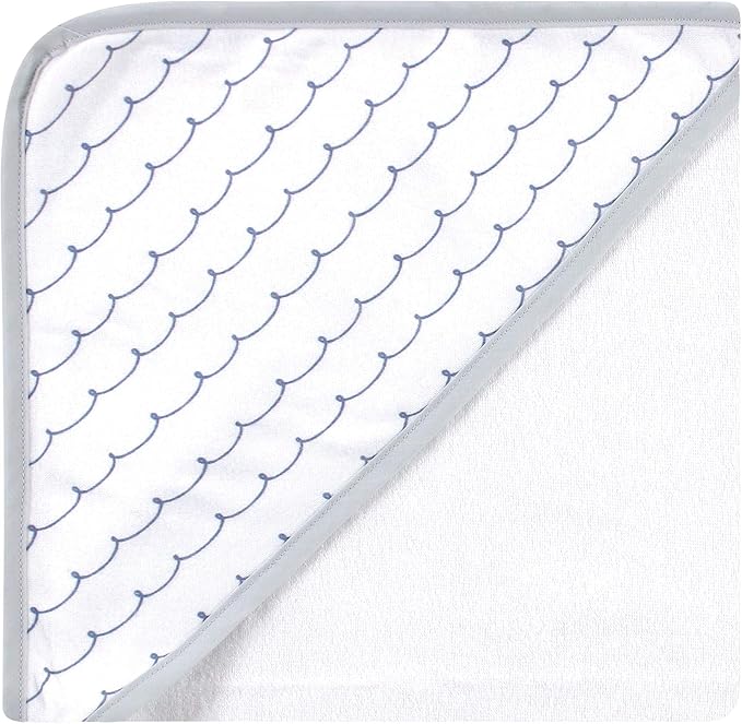 Hudson Baby Unisex Baby Cotton Rich Hooded Towels, Sailor Elephant, One Size