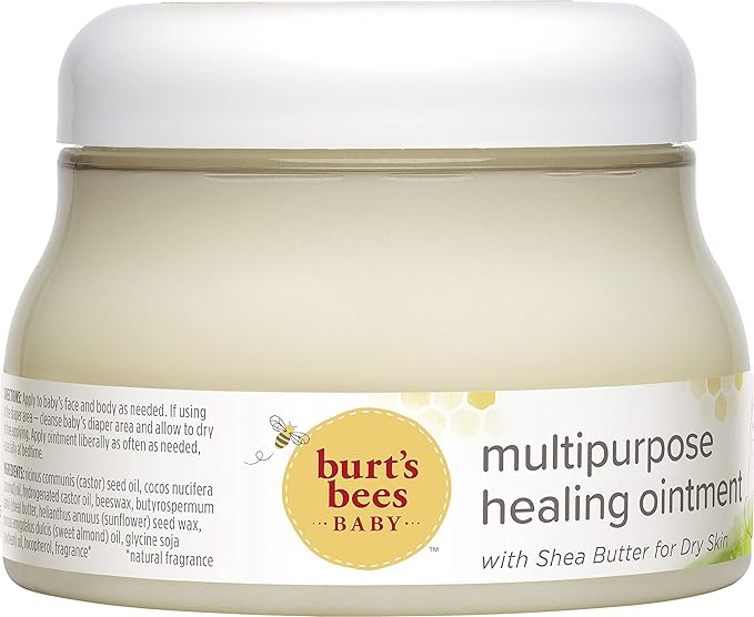 Burt's Bees Baby 100% Natural Origin Multipurpose Healing Ointment, Face & Body Baby Ointment 7.5 Ounce Tub - Pack of 3