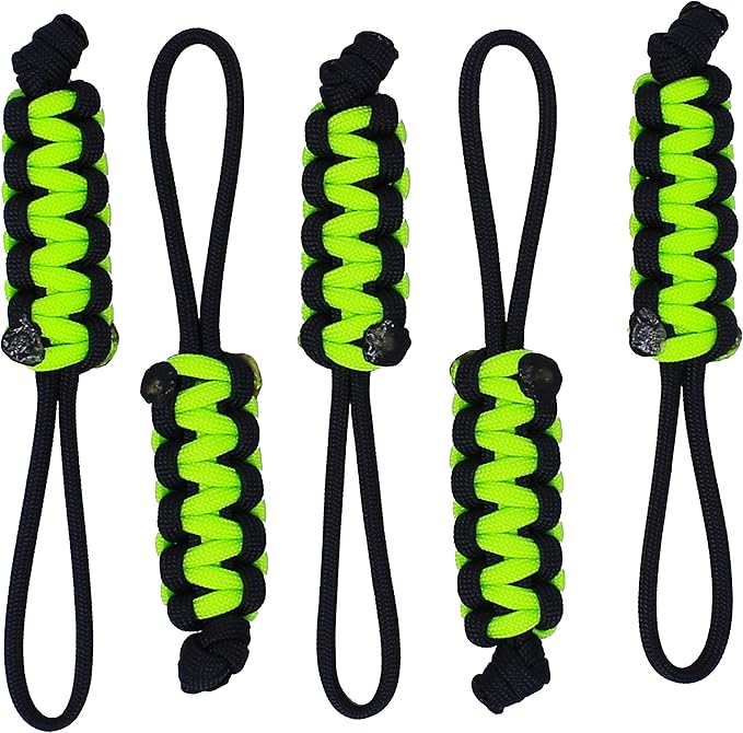 BubbasGarageTv - Large Heavy Duty Paracord Zipper Pulls (Customizable)