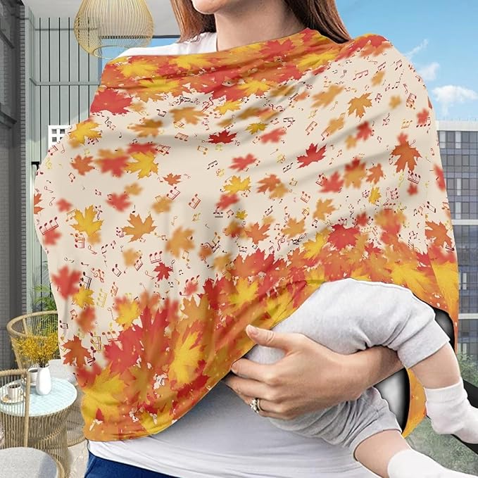 Multi-Purpose Car Seat Cover for Babies Breastfeeding Shawl Easy Installation Stroller Canopy Covers Easy to Clean Universal Fit