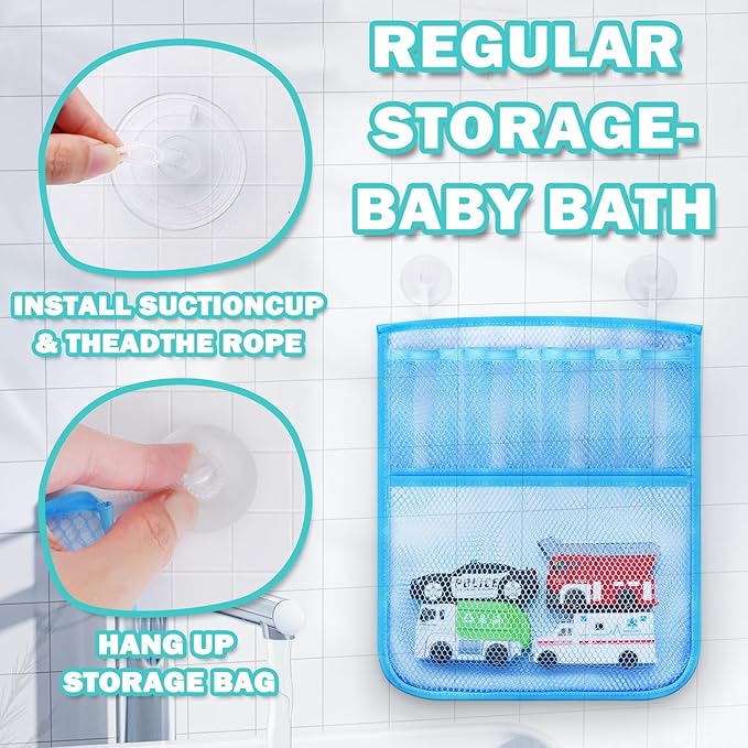4 Floating Changing Color Light Up Bath Toy Car with Bath Book & Storage Bag, No Hole Realistic Car Bathtub Toys for Toddler Kid 18 month +, Bathroom Tub Pool Beach Swimming Party, Birthday Gift