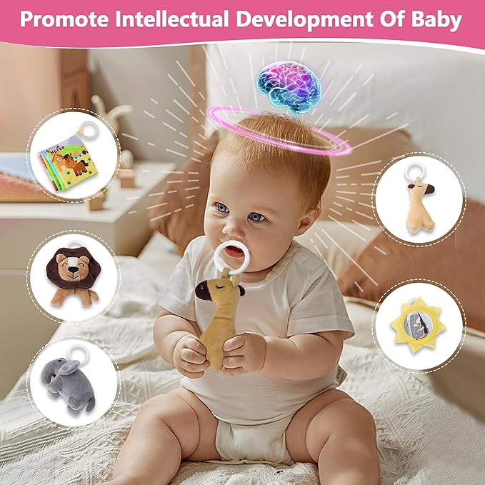 Portable Baby Lounger for Travel,Breathable & Comfortable 100% Cotton Infant Lounger, Baby Nest 0-24 Months Machine-Washable Newborn Lounger,Newborn Essentials,Supervised Use