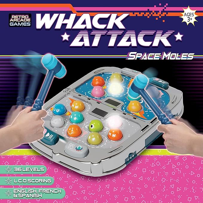 Nature Bound Whack Attack – The Light and Sound Game - Interactive Educational Toys for Toddlers & Kids, Pounding Toy for 3 4 5 6 7 8+ Year Old Boys/Girls, with Multi-Player Mode