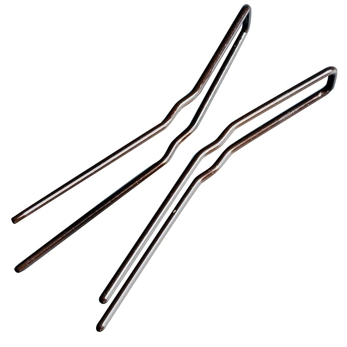 Snap Hair clips hair style accessories kits for girl women ballet dance U shaped hair pins Bobby clips,42pcs (Black, 2 inch kit)
