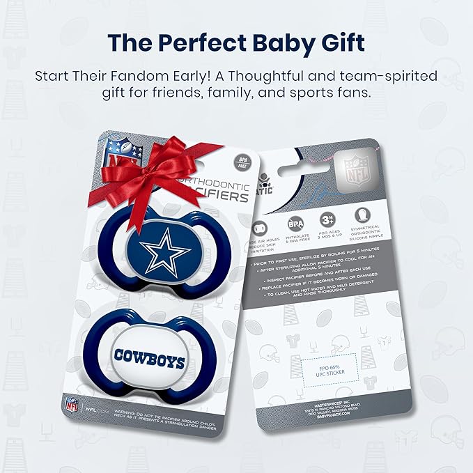 Baby Fanatic NCAA Baby Pacifiers