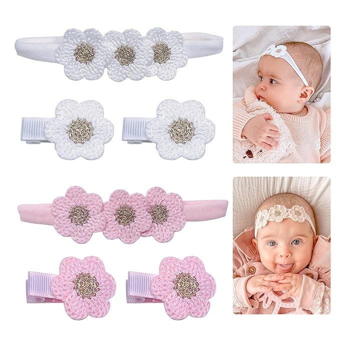 White Hair Clip Headband Hairpin Hawaiian Flower Hairpin Barrette Hair Accessories for baby Girls.(FJ89) (Type C)
