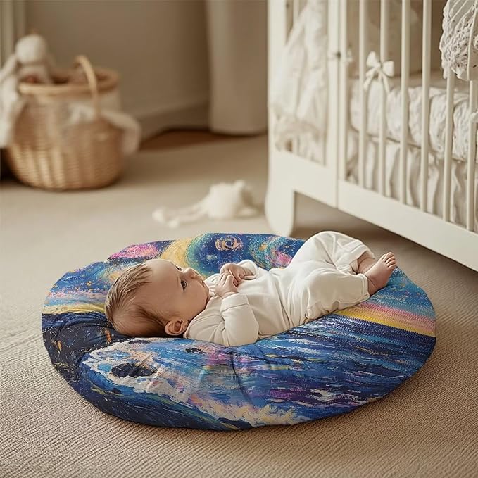 Newborn Lounger Cover, Moon Reusable Newborn Lounger Cover Comfortable Baby Lounger Covers Soft Newborn Lounger Cover for Baby Boys and Girls