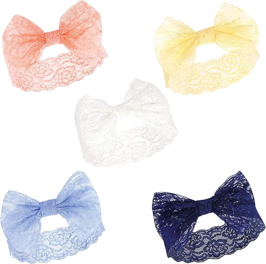 Hudson Baby Cotton and Synthetic Headbands, Size 0-24 Months