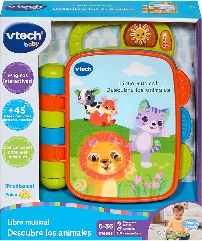 VTech Music book Discover the animals, color by Spanish (80-567822)