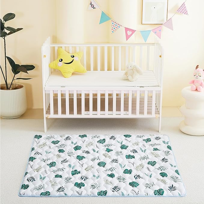 Baby Play Mat, Extra Large&Thick Baby Mat for Floor, 50 x 50 Play Mat for Baby， Foldable Padded Baby Floor Mat