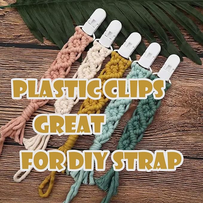 10-Pack Pacifier Clip Replacement Ends - BPA-Free Plastic Fasteners for DIY Baby Crafts, Sewing Bibs & Blankets Straps (3/4 Inch, Emerald Green)