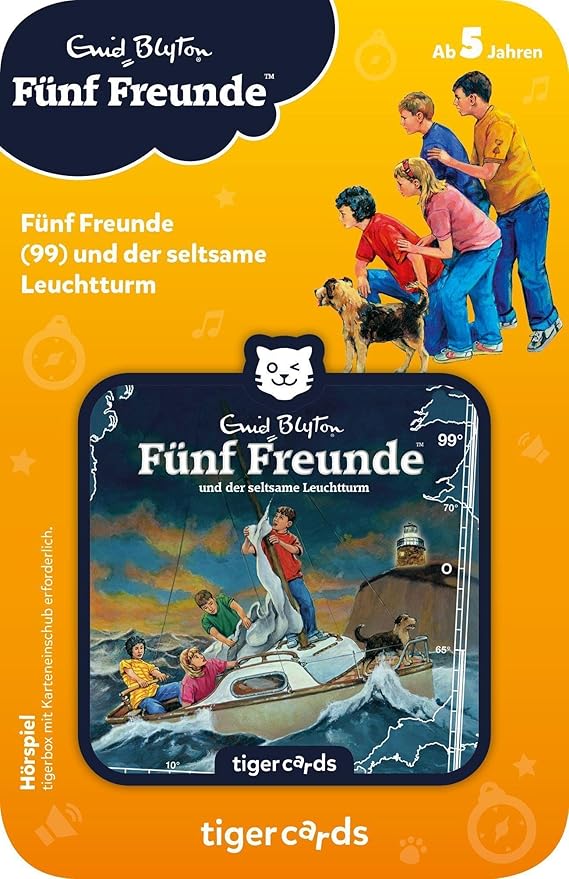 tigermedia tigercard Fünf Freunde Episode 99 der seltsame Leuchtturm Puzzle Detective Story tigerbox Audio Box Children's Radio Play Audio Book