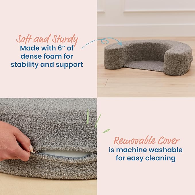 ECR4Kids SoftZone Sit-Up Support Ring, Baby Essentials, Grey