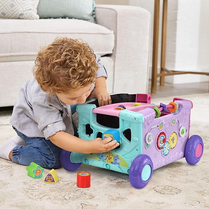 VTech Sort and Discover Activity Wagon for Toddlers, Pink