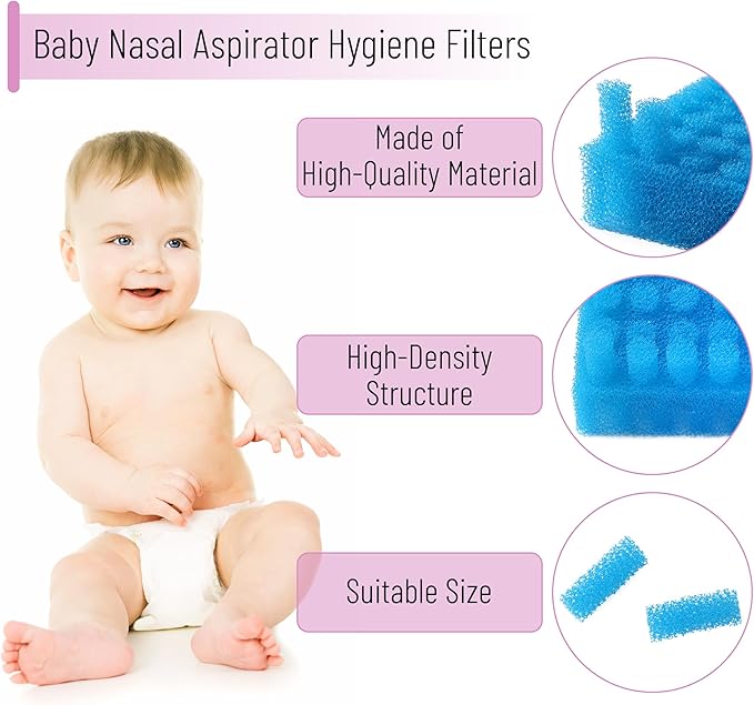 Mr. Pen- Baby Nasal Aspirator Hygiene Filters with Tweezer, 200 Pack, Nasal Aspirator Filters for Baby