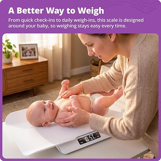 Greater Goods Smart Bluetooth Baby Scale with in-House Algorithm for Wiggly Babies, Infants, and Toddlers