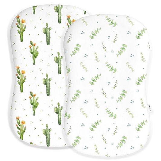 Baby Lounger Cover for Boys and Girls, Soft Breathable Polyester Cover, Fits Most Lounger Pillows, Cute Patterns, Durable and Machine Washable (Desert Green, Envelope)