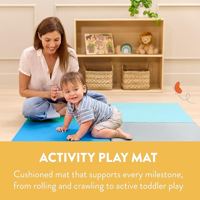 FourSquare Folding Activity Mat, Folding Playmat, Contemporary