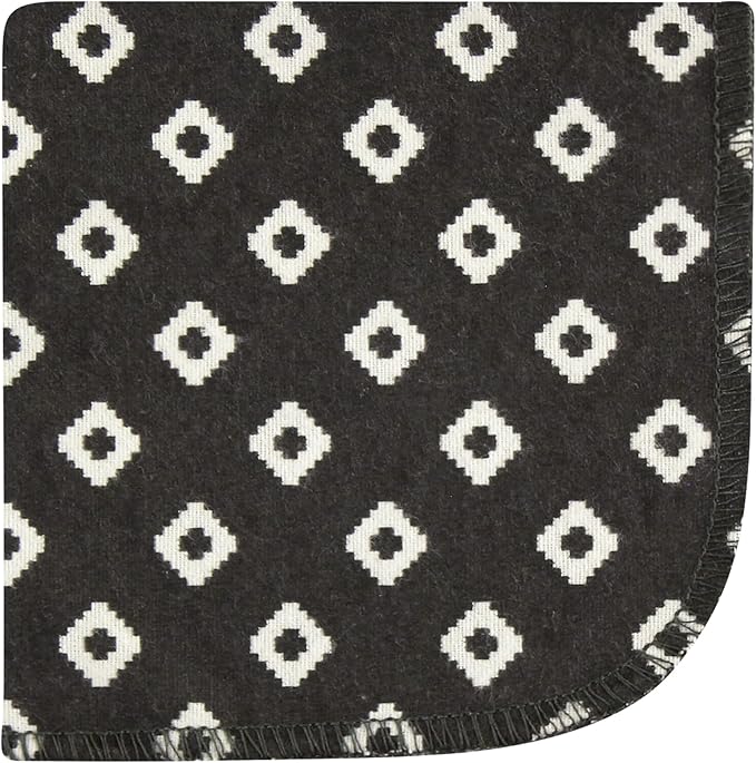 Hudson Baby Unisex Baby Flannel Cotton Washcloths, Wild Buffalo 10 Pack, One Size