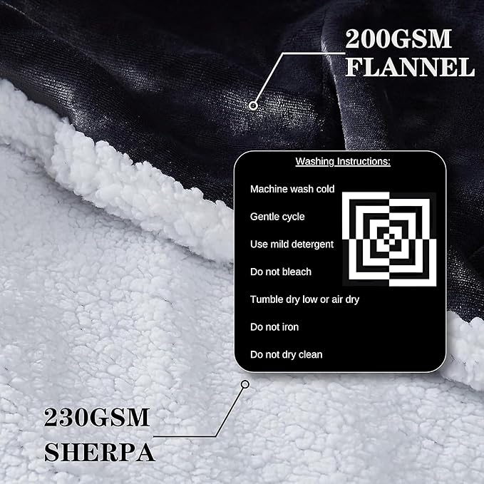 Baby Tummy Time Mat – High Contrast Black White Red Sensory Play Blanket for Newborn Visual Development, Infant Floor Play Area with Sherpa Backing, 50” x 60”