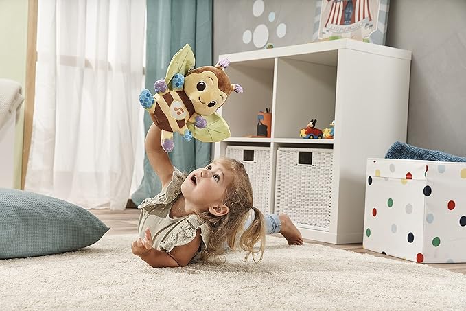 VTech Busy Musical Bee | Interactive & Sensory Cuddly Toy with Lights & Music | Suitable for Ages 3-24 Months | English Version