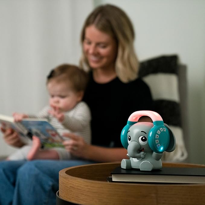 Baby Einstein Earl The Elephant Bluetooth Soother Sound Machine for Sleep, Stream Music and Color-Changing Night Light, Infant to Toddler