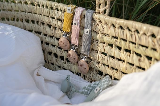 BIBS Paci Braid | Made in Denmark | Cloud/Iron | ONE Size