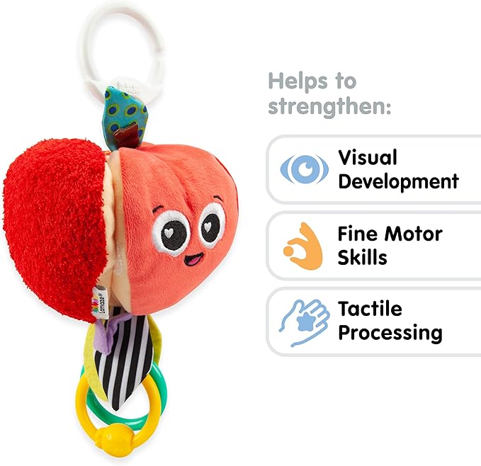 Lamaze Archer The Apple Clip & Go Baby Toy