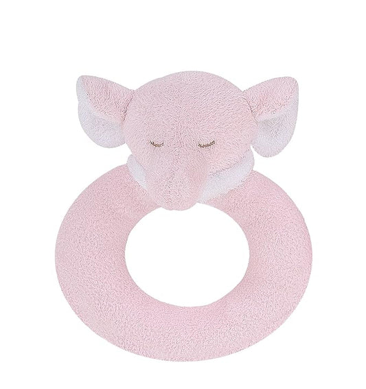 Angel Dear - Pink Elephant, Ring Rattle