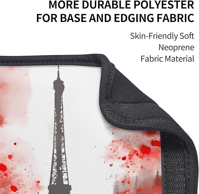 France Paris Eiffel Tower Seat Belt Cover Fits Cars Trucks SUV Sedans Air Permeability Car Seatbelt Strap Cover, Romantic Auto Interior Accessories Protector