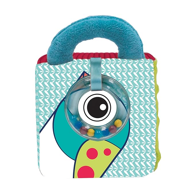 Ludi Fabric Cube for Baby Activity 10 x 10 x 10 cm Multiple Sensory Activities That Attract Curiosity. Various Colours, Patterns and Textures. 30038 Develops Dexterity