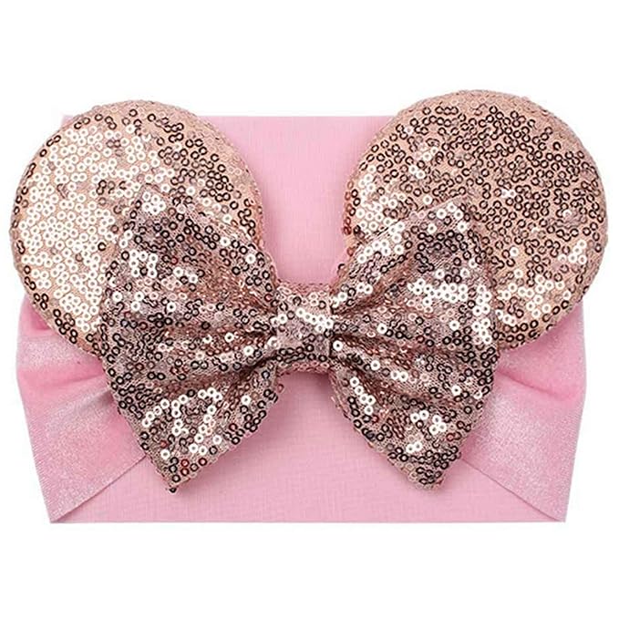 Mouse Ears Headband/Headwrap - Toddler, Baby, Kids upto 4 Years - Party supplies - Rose Gold